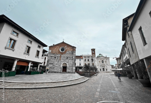 city of gallarate downtown, lombardy, italy