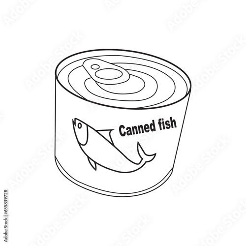 Sardines, canned fish icon