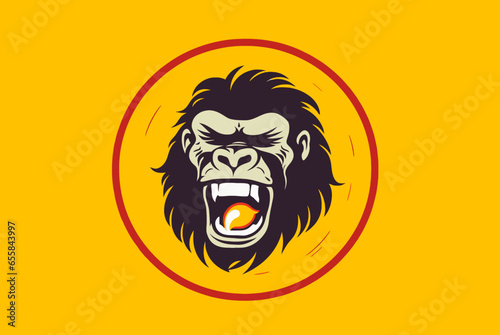 lion head mascot HD 8K wallpaper Stock Photographic Image