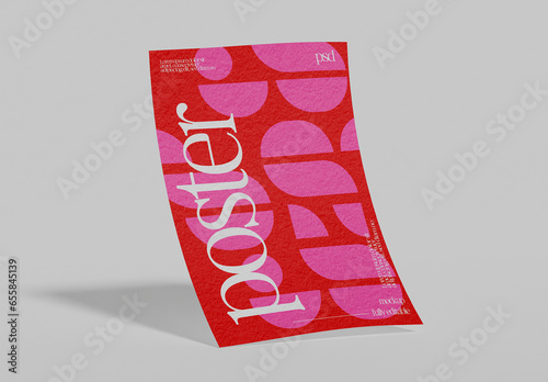 Floating Poster Mockup