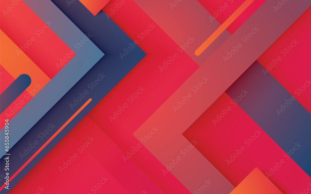 Abstract arrow shape background papercut layers composition Abstract arrow shape background papercut layers composition