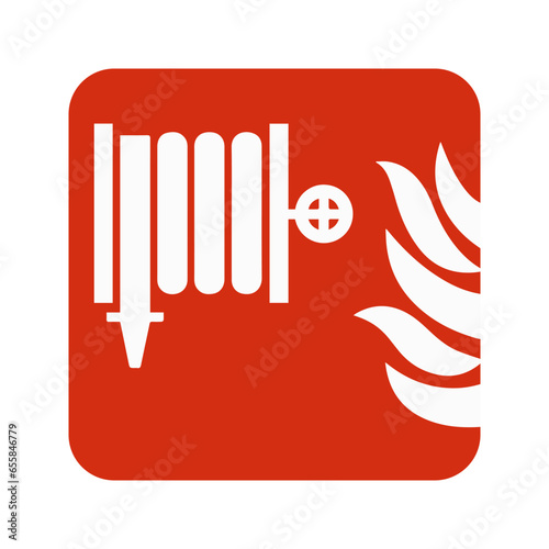 Fire extinguishing vector editable icon, water tap