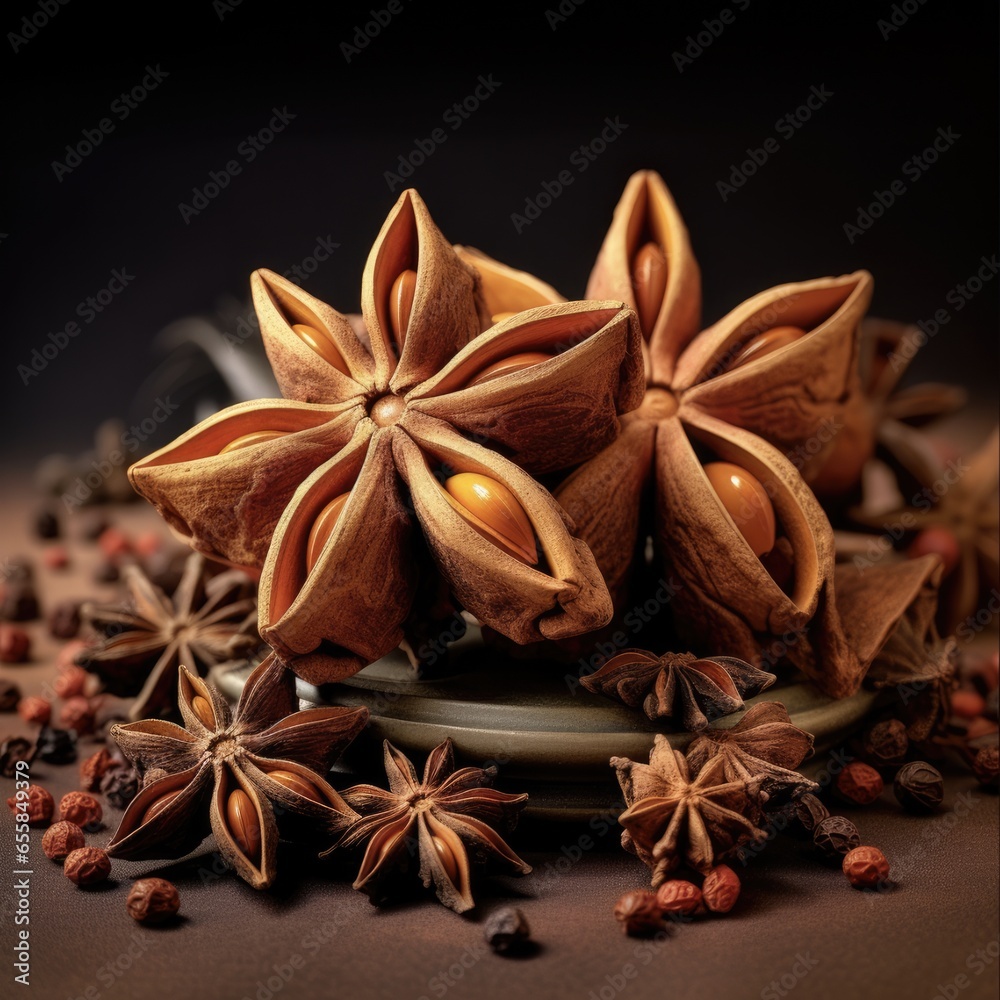 Cinnamon and Star Anise: Aromatic Spices for Festive Cooking and Christmas Decorations Cinnamon and Star Anise: Aromatic Spices for Festive Cooking and Christmas Decorations