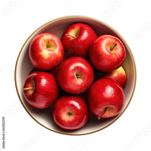 apples in a bowl isolated on transparent background Remove png, Clipping Path
