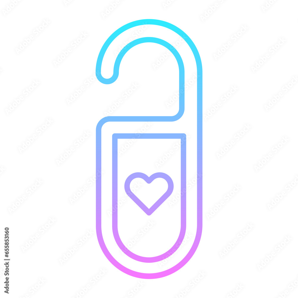 Room Key Gradient Icon Room Key Gradient Icon