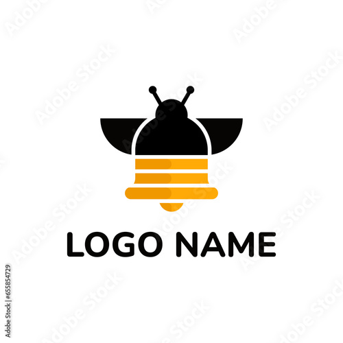 Wallpaper Mural bee and bell modern logo designs Torontodigital.ca