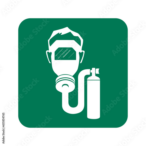 Breathing protection respirator. Industrial protective clothing
