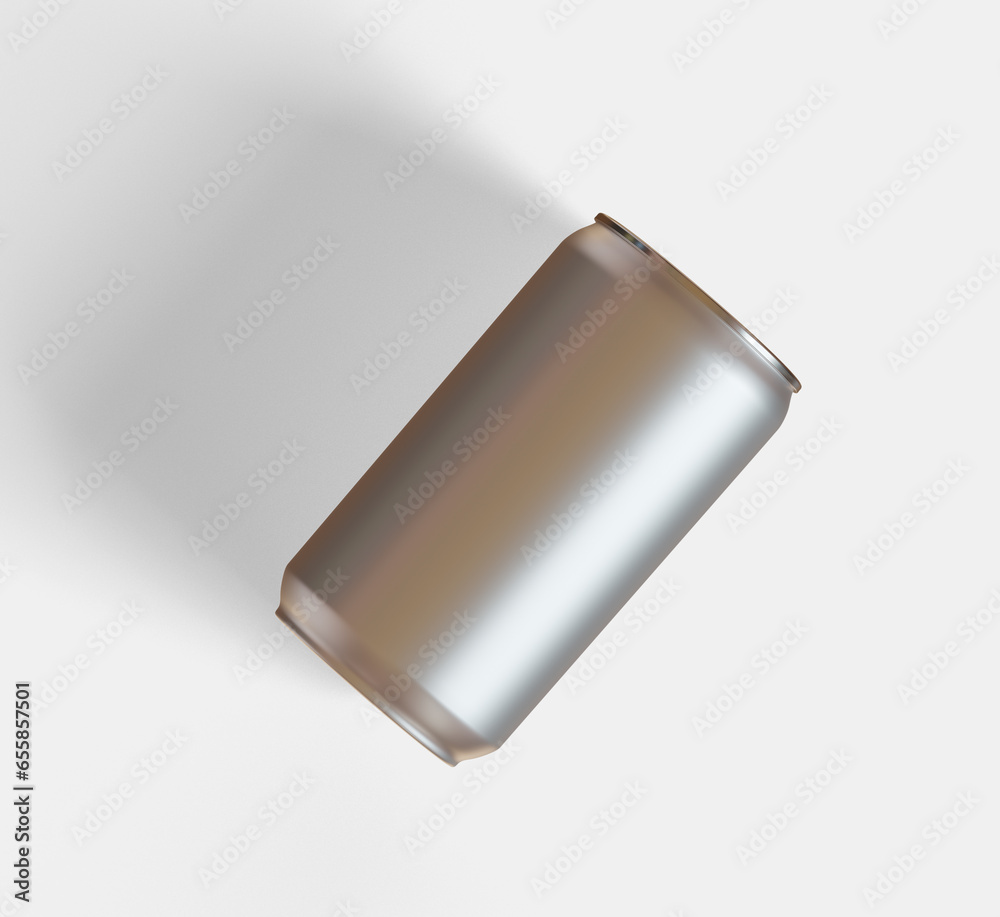 Soda can metalic texture and shiny with a realistic glossy or highlight rendering with 3D software illustration Soda can metalic texture and shiny with a realistic glossy or highlight rendering with 3D software illustration
