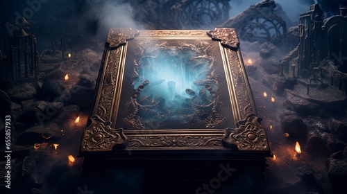 Fantasy old magic book, dar...