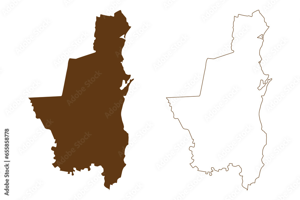 Break O'Day Council (Commonwealth of Australia, Tasmania, lutruwita) map vector illustration, scribble sketch Break O Day map Break O'Day Council (Commonwealth of Australia, Tasmania, lutruwita) map vector illustration, scribble sketch Break O Day map