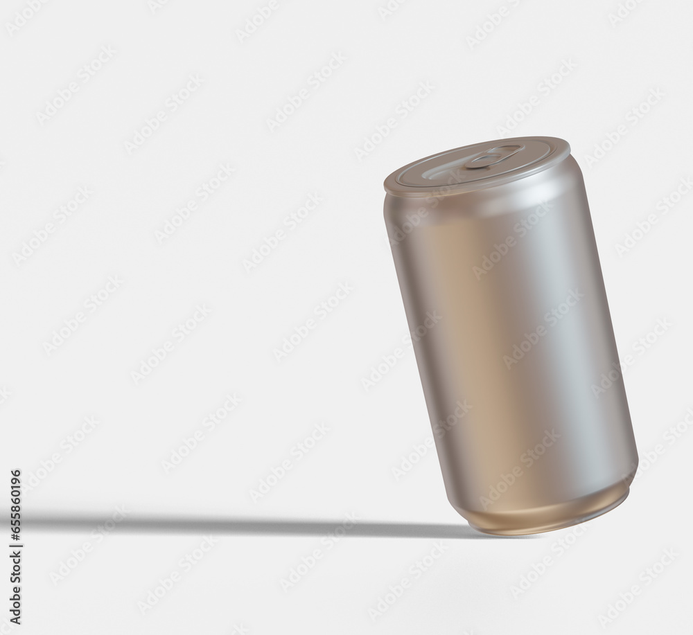 Soda can metalic texture and shiny with a realistic glossy or highlight rendering with 3D software illustration Soda can metalic texture and shiny with a realistic glossy or highlight rendering with 3D software illustration