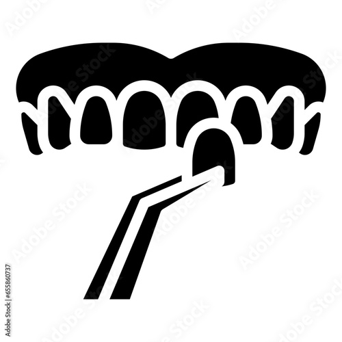 dental veneers filled outline icon,linear,outline,graphic,illustration