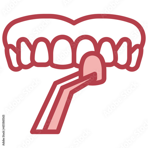 dental veneers filled outline icon,linear,outline,graphic,illustration