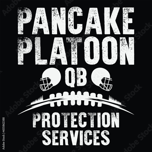 Football Offensive Lineman Pancake Platoon Gift T-Shirt