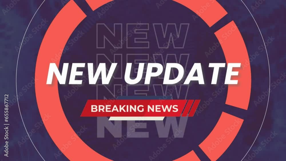 Breaking News Intro Graphic Red.New Update and breaking news Studio Background for news report and breaking news on world live report.Studio Background.