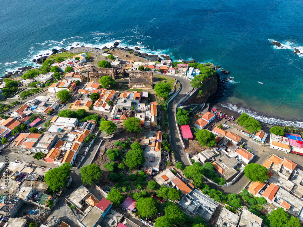 Cidade Velha Aerial View The Oldest City In The Republic Of Cape Verde Cidade Velha Aerial View The Oldest City In The Republic Of Cape Verde