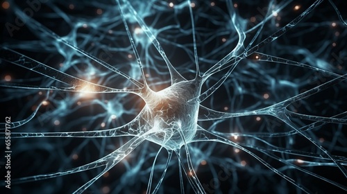 neural network artificial intelligence stockphoto created with Generative AI technology
