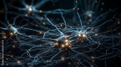 neural network artificial intelligence stockphoto created with Generative AI technology