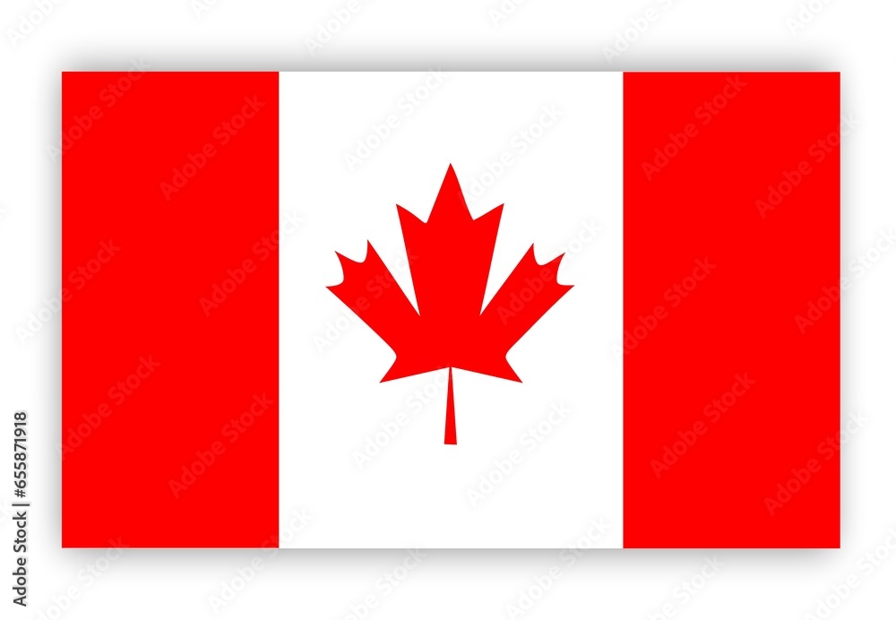 Canadian Flag , red maple leaf showing the beauty of Canada Canadian Flag , red maple leaf showing the beauty of Canada