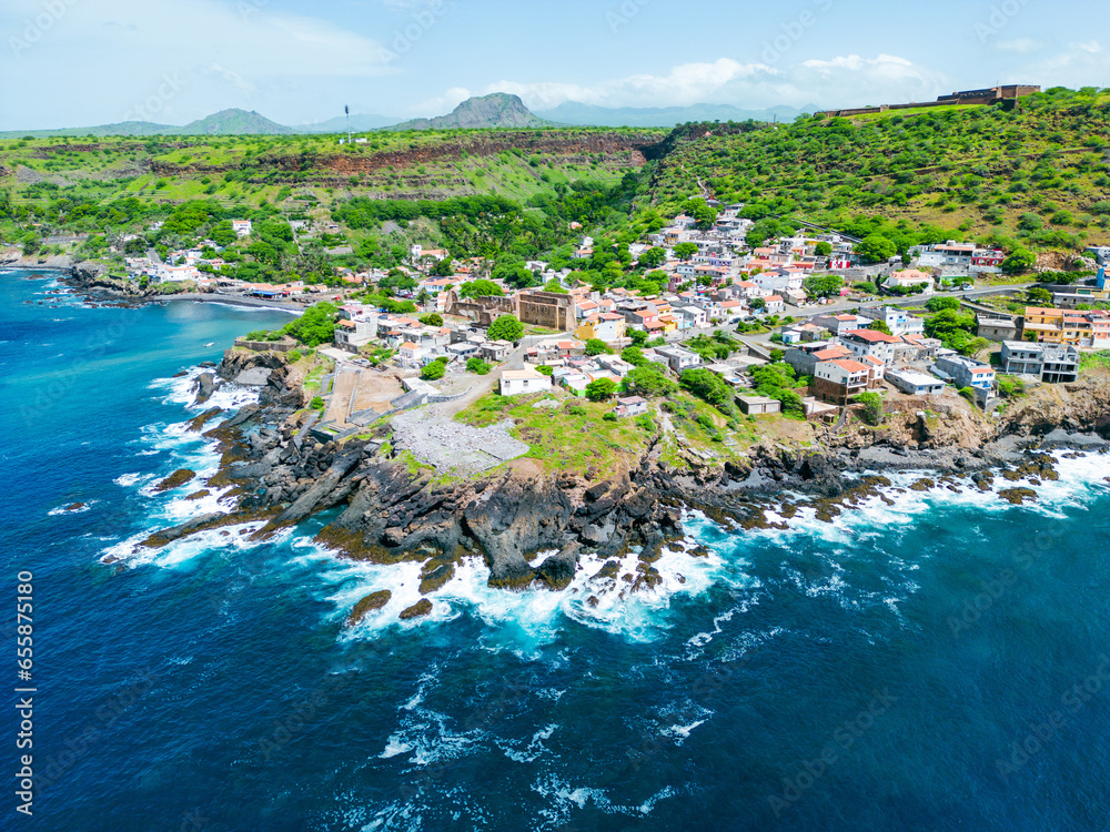 Cidade Velha Aerial View The Oldest City In The Republic Of Cape Verde Cidade Velha Aerial View The Oldest City In The Republic Of Cape Verde