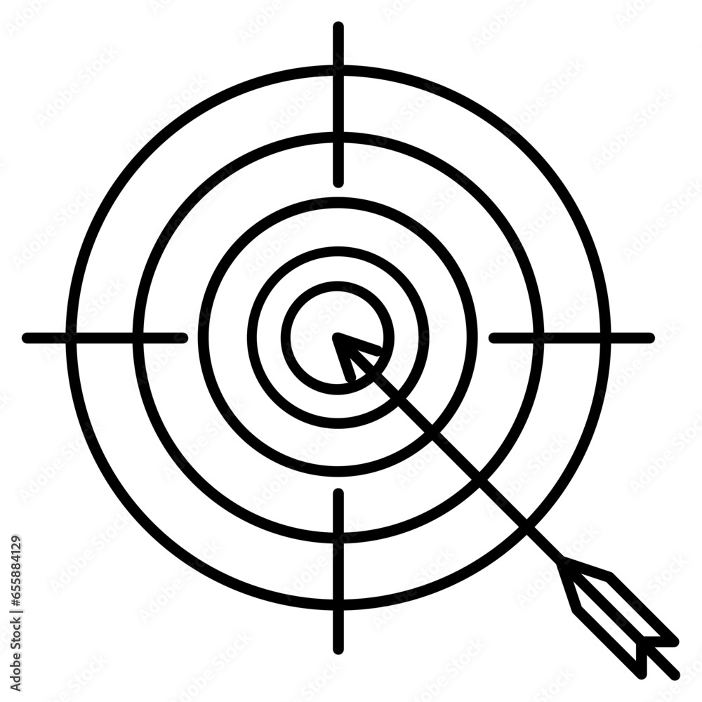  target icon, goal, target, success, business, competition, strategy, marketing, arrow, concept, hit, symbol, dart, objective, center, winner, sport, accuracy, aim, game, vector, icon, dartboard