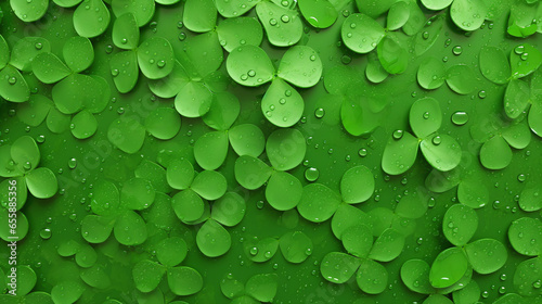 water drops on green leaf