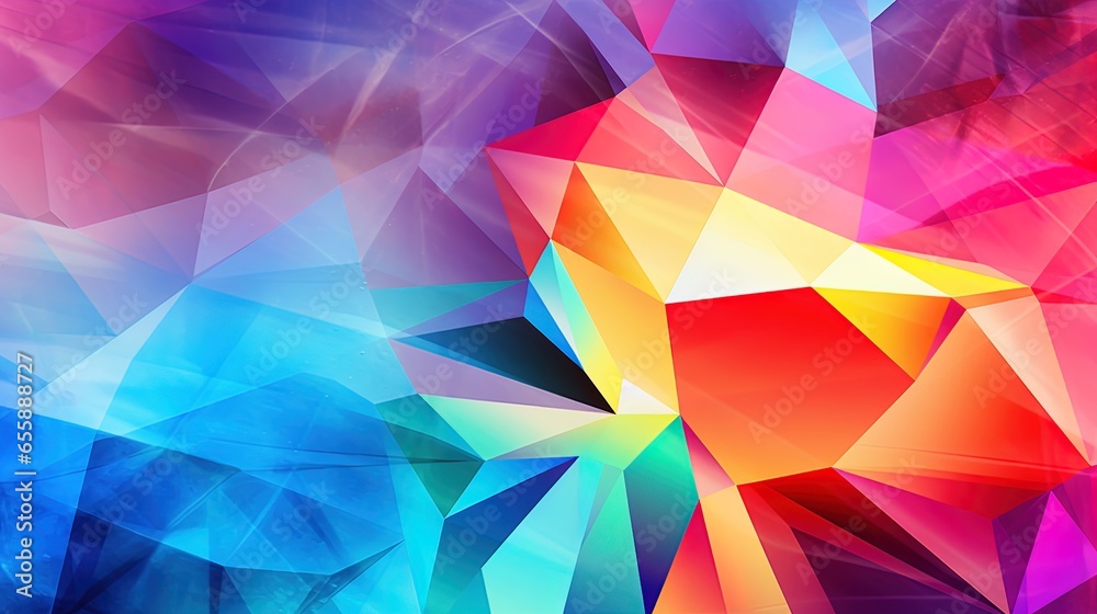 Colorful abstract polygonal background, generated by AI Colorful abstract polygonal background, generated by AI