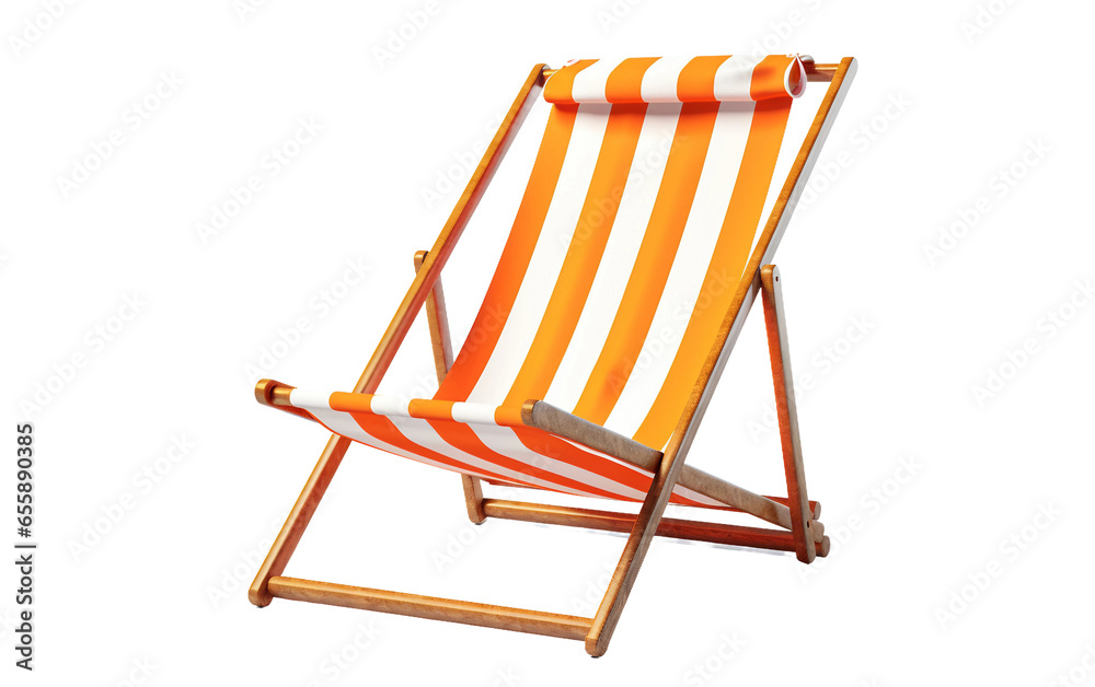 Coastal Relaxation Seat Isolated on a Transparent Background PNG.