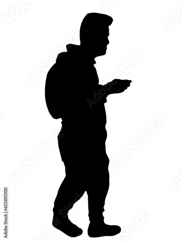 graphic resource "walking man silhouette 2"