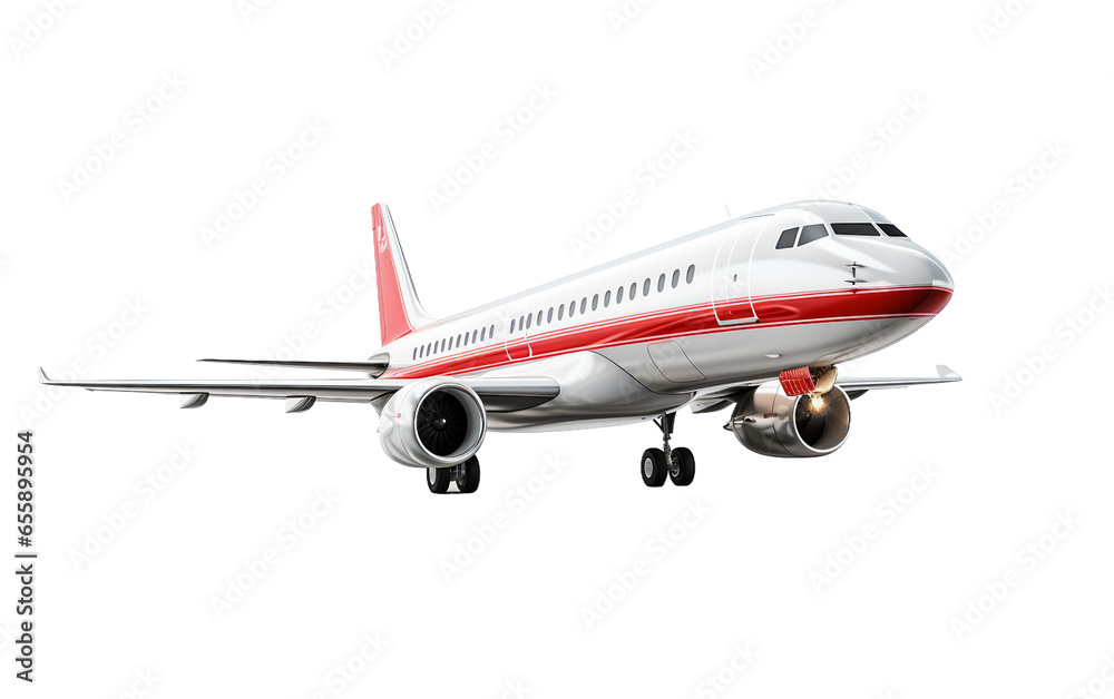 Air Travel Vehicle Isolated on a Transparent Background PNG. Generative AI