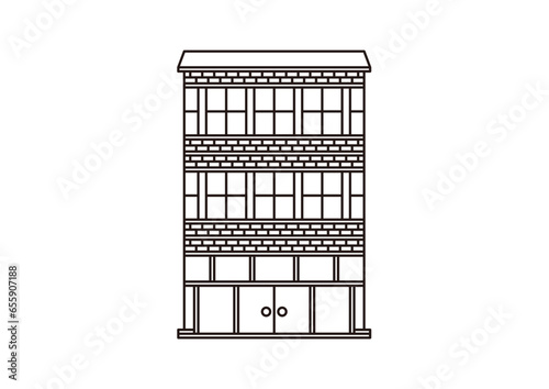 Building, stores and house icons. Flat style buildings symbols for webs and apps on white background. Real estate. High quality architecture Vector illustration.