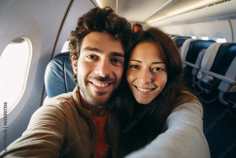Amazing tender couple portrait two lovers spending time together Generative IA Amazing tender couple portrait two lovers spending time together Generative IA