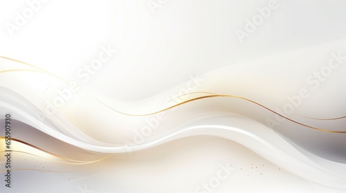 White, cream, and gold wave lines background abstract shapes inspire