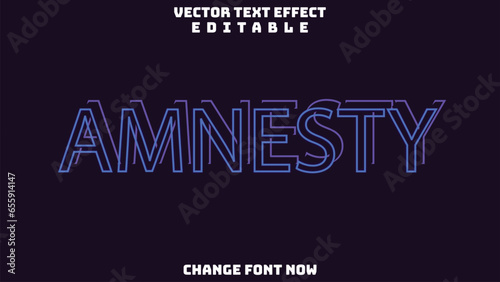 Vector Text Effect Editable