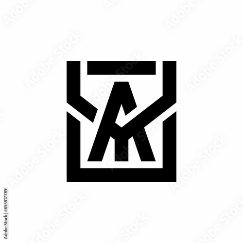 Letter YA monogram logo