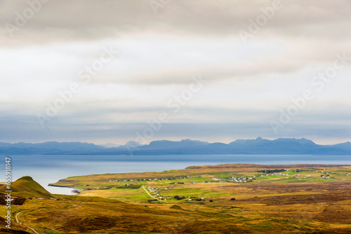 island of skye, staffin, landscapes inside the north area, scotland