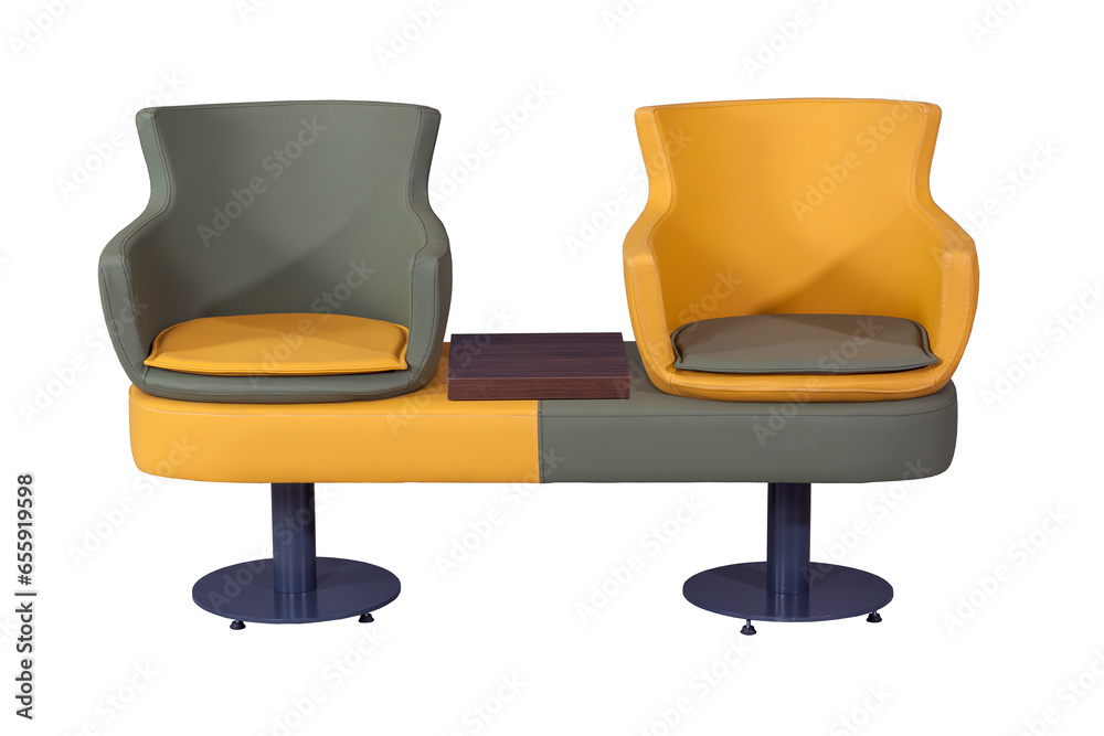 Modern designer chair on white background. Modern designer chair on white background.