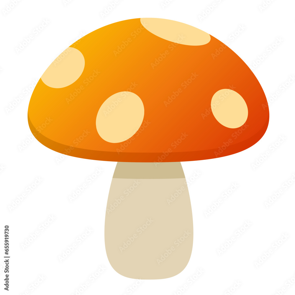 Autumn mushroom vector icon. Mushroom for mid autumn festival design. Fall season graphic resource for autumn icon, sign, symbol or decoration. Orange mushroom for icon autumn harvest Autumn mushroom vector icon. Mushroom for mid autumn festival design. Fall season graphic resource for autumn icon, sign, symbol or decoration. Orange mushroom for icon autumn harvest