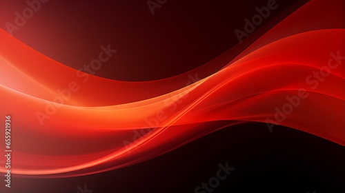 Fiery red abstract background with dynamic curved lines