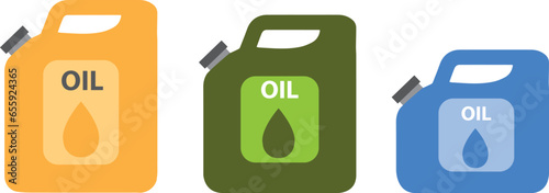 Petrol fuel can vector icon. Gasoline gallon gas tank fuel container