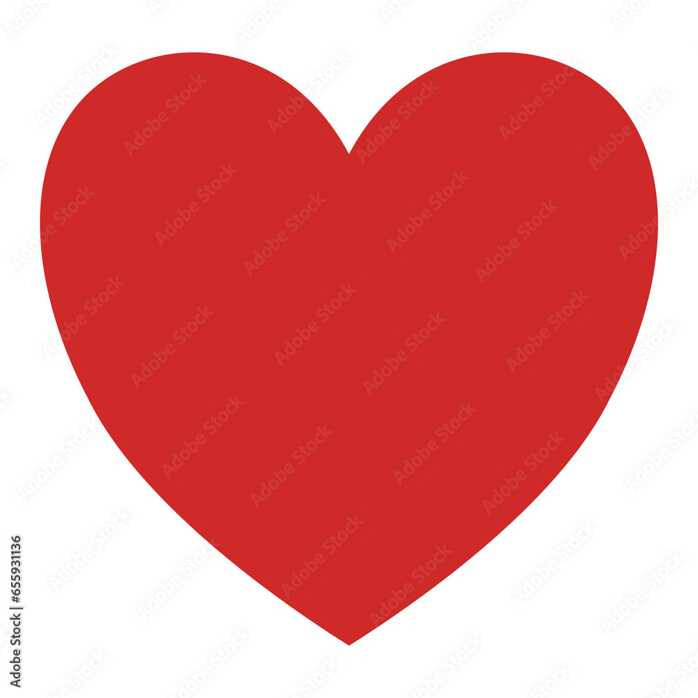 Classic Red Heart Shape