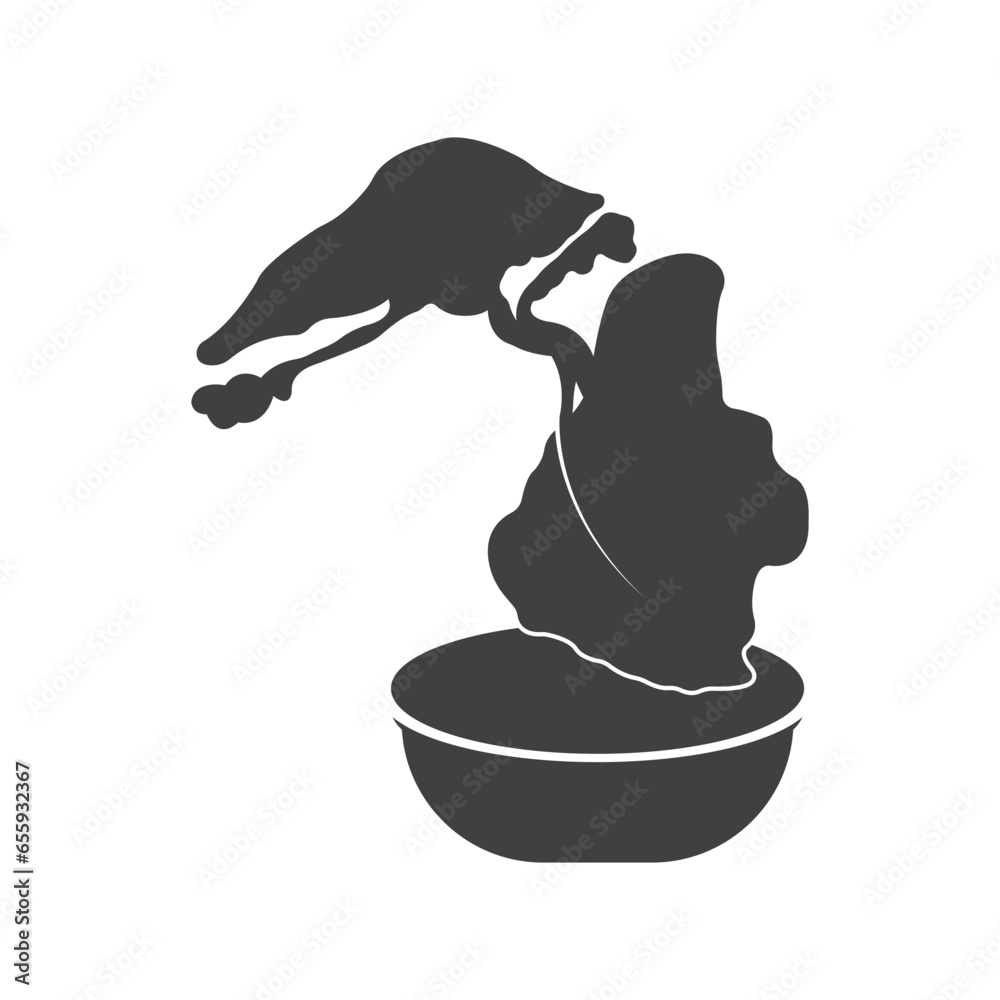 Bonsei logo vector illustration design template Bonsei logo vector illustration design template