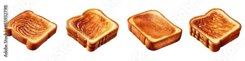 Cinnamon Toast clipart collection, vector, icons isolated on transparent background