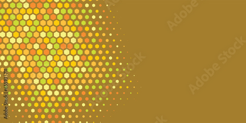 Wallpaper Mural Geometric abstract Hexagon Two Color Background Torontodigital.ca