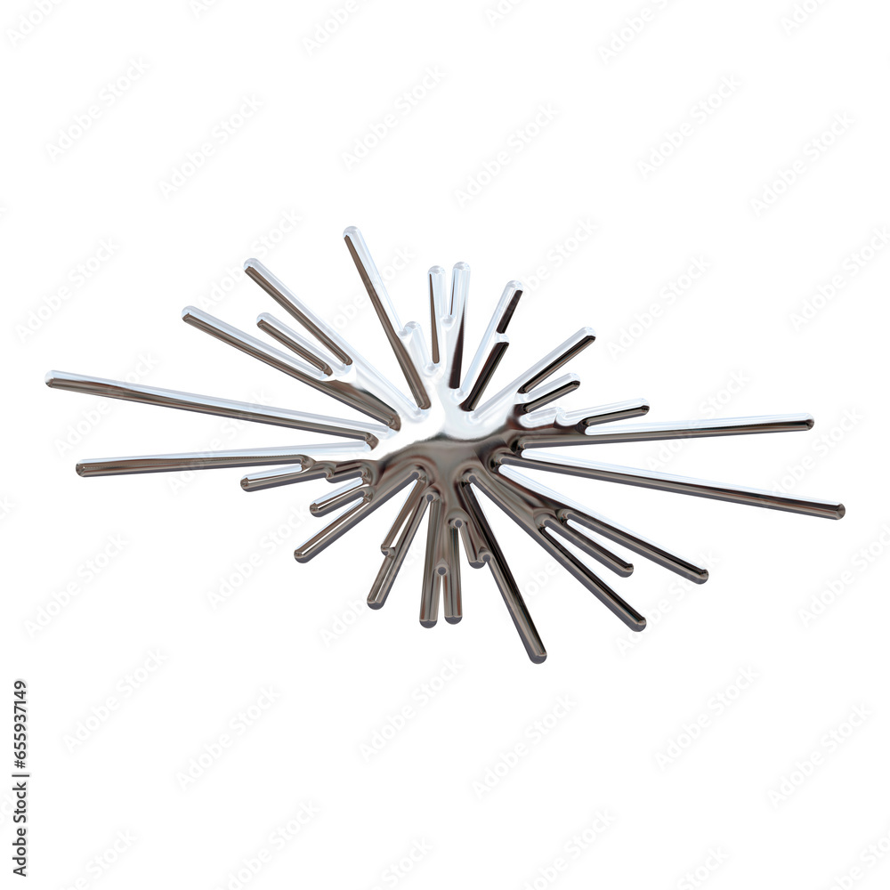 3d liquid chrome abstract shape 3d liquid chrome abstract shape