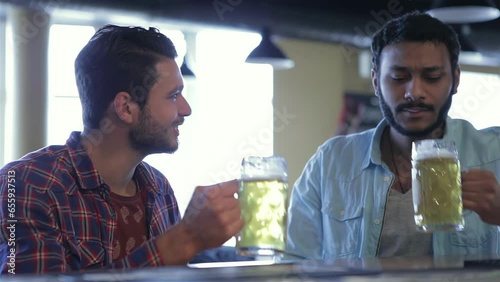 Soccer fans at the bar