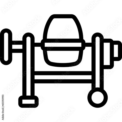 Cement Mixer Icon