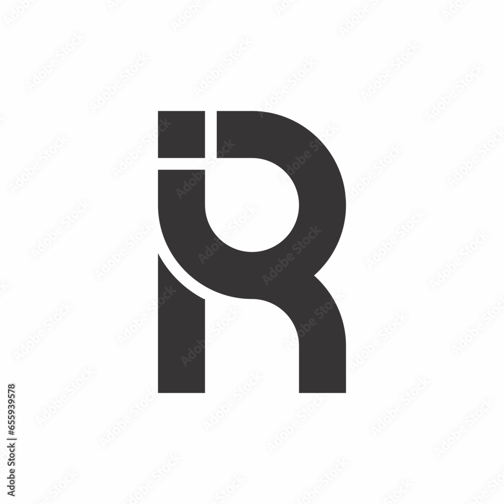 Letter IR Logo Letter IR Logo