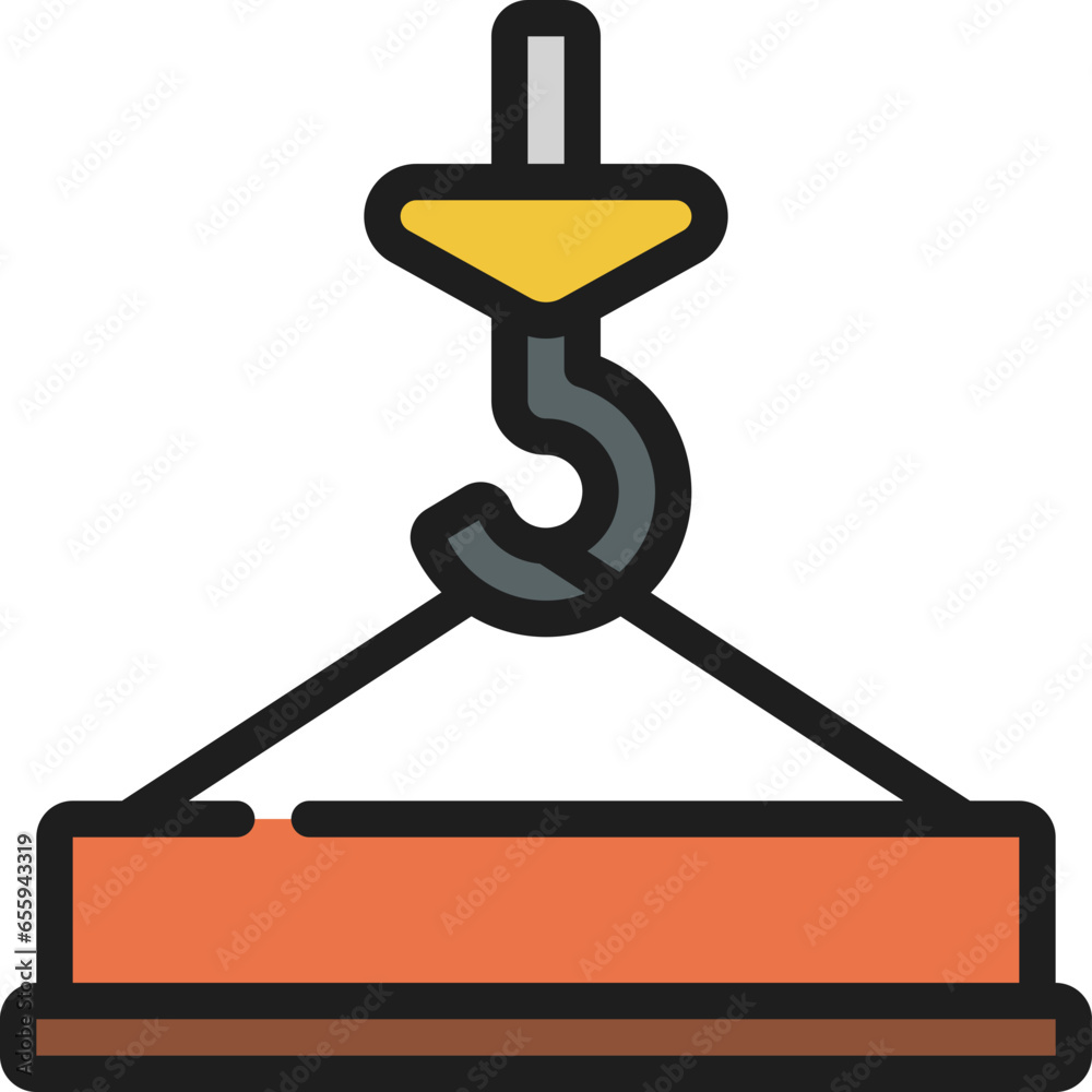 Crane Lifting Pole Icon
