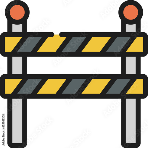 Barrier With Lights Icon